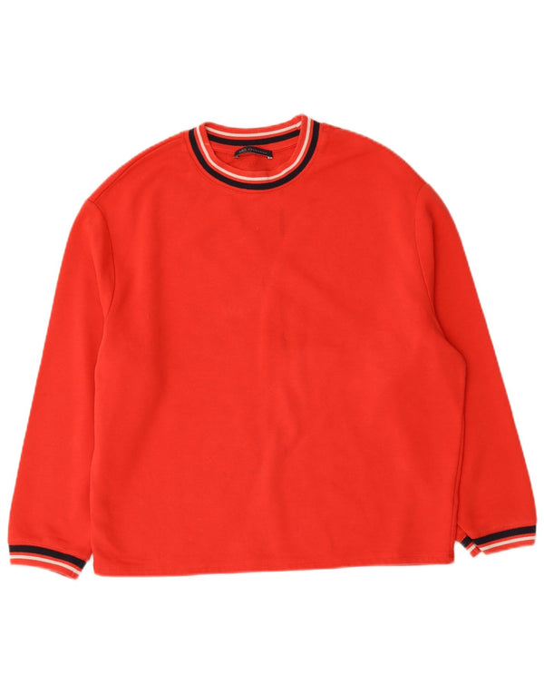 Marks & Spencer Γυναικείο Φούτερ μεγάλου μεγέθους Jumper UK 10 Μικρό κόκκινο βαμβακερό