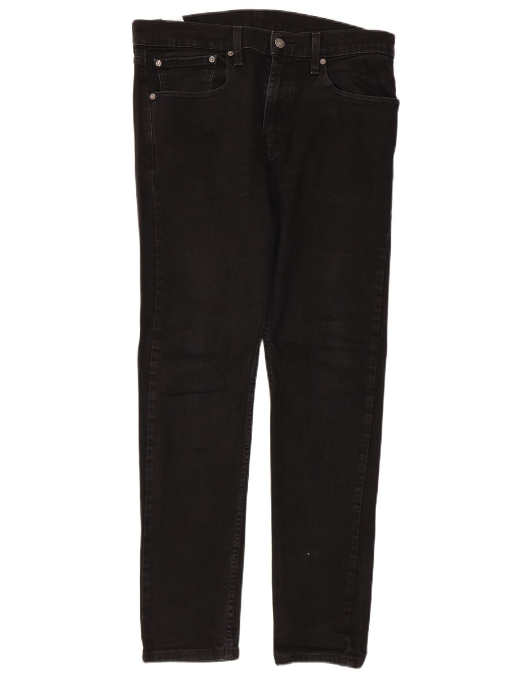 LEVI'S Mens 512 Slim Tapered Jeans W34 L32 Μαύρο βαμβακερό