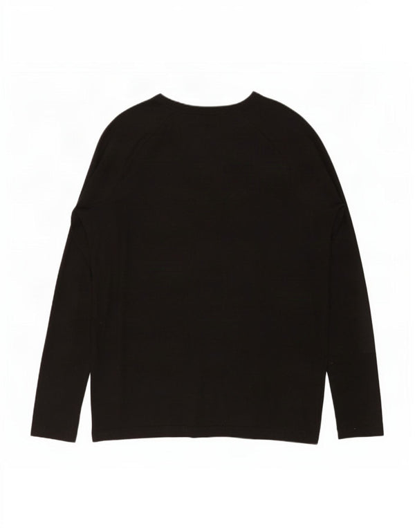 Zara Γυναικείο τοπ μακρυμάνικο UK 10 Small Black