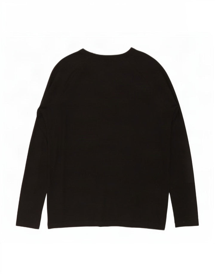 Zara Γυναικείο τοπ μακρυμάνικο UK 10 Small Black