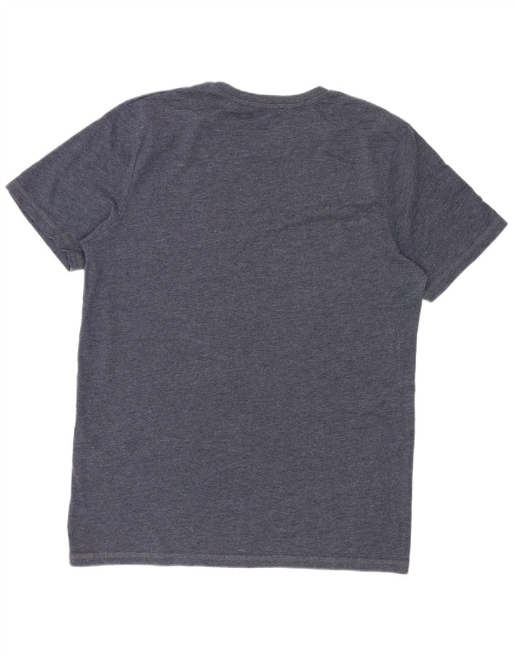 Jack & Jones Ανδρικό T-Shirt Top από μεσαίο ναυτικό μπλε βαμβακερό