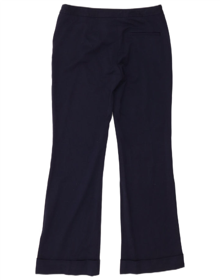 Zara Γυναικείο Bootcut Casual Παντελόνι Medium W28 L30 Navy Blue Polyester