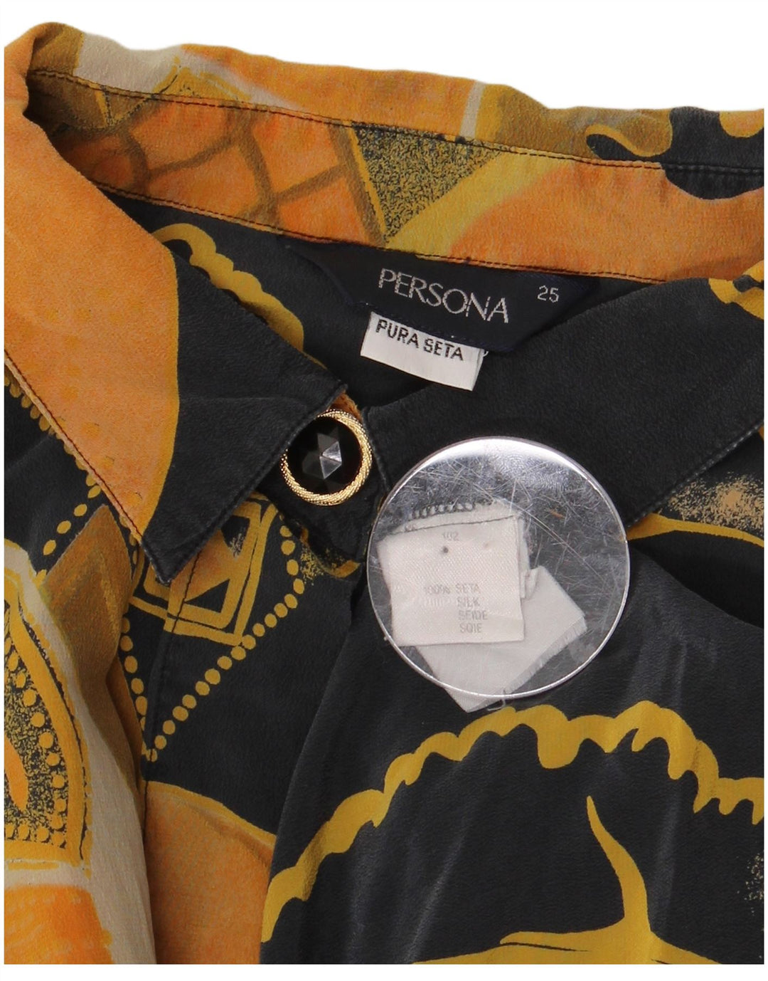 Persona Γυναικείο Πουκάμισο Μπλούζα Μέγεθος 25 Μεγάλο Πολύχρωμο Μεταξωτό