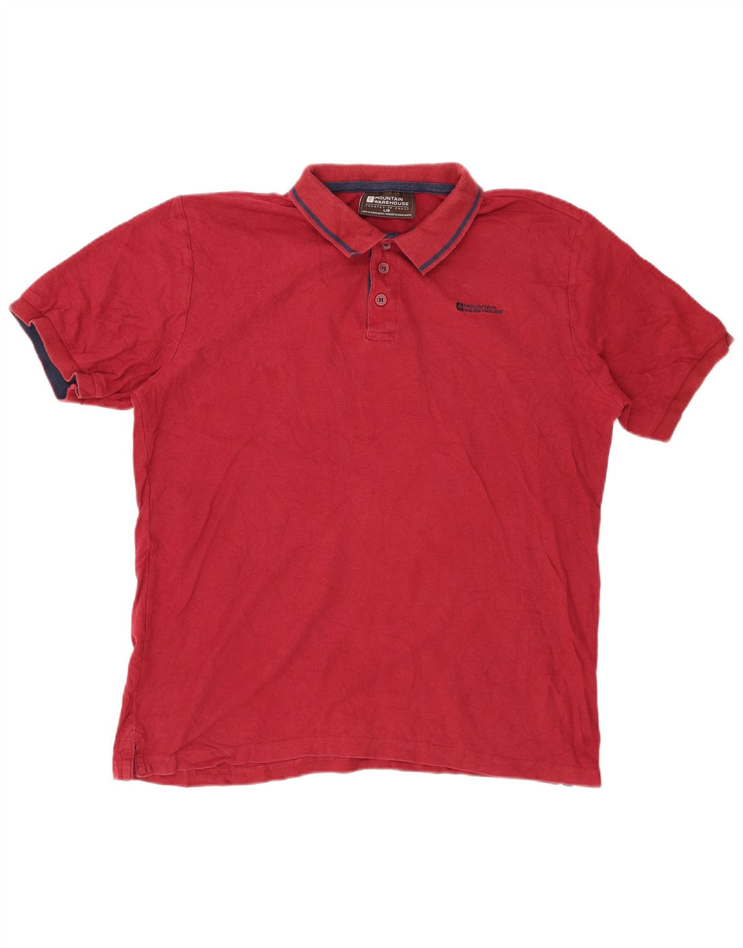 MOUNTAIN WAREHOUSE Ανδρικό πουκάμισο πόλο μεγάλο κόκκινο βαμβακερό