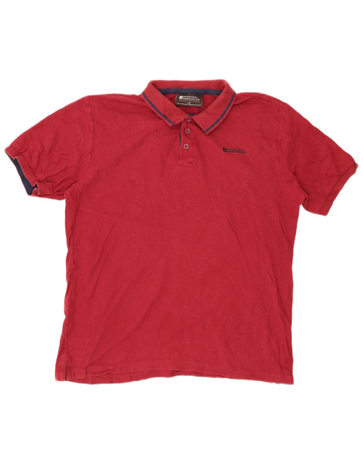 MOUNTAIN WAREHOUSE Ανδρικό πουκάμισο πόλο μεγάλο κόκκινο βαμβακερό