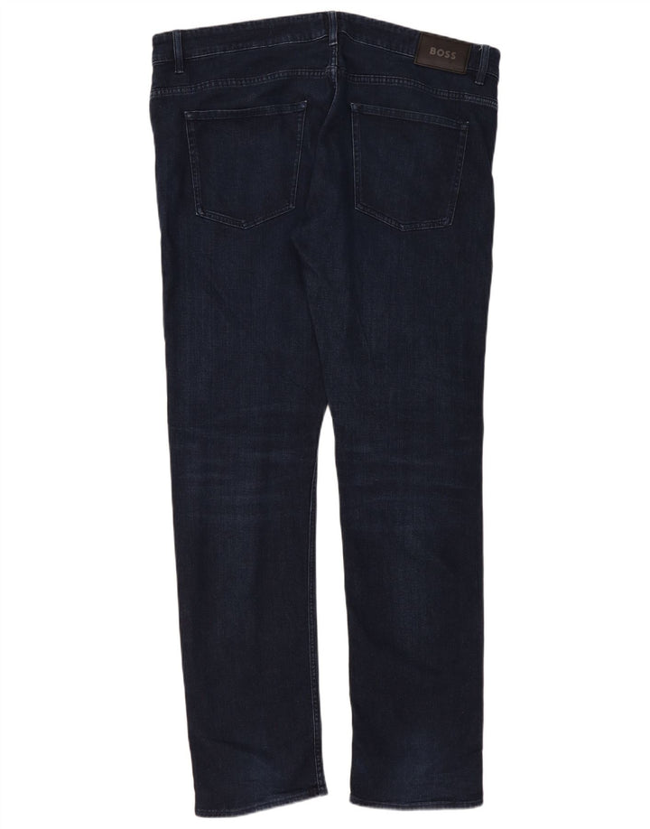 Ανδρικό τζιν Hugo Boss Slim W38 L34 Navy Blue Cotton