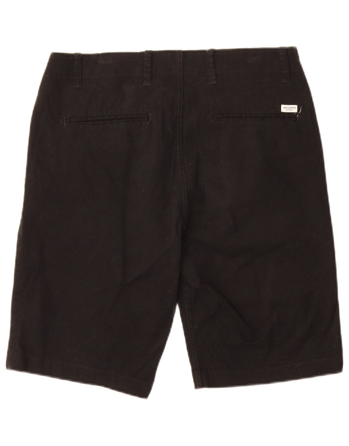 JACK & JONES Ανδρικό σορτς Chino Medium W32 Μαύρο βαμβακερό