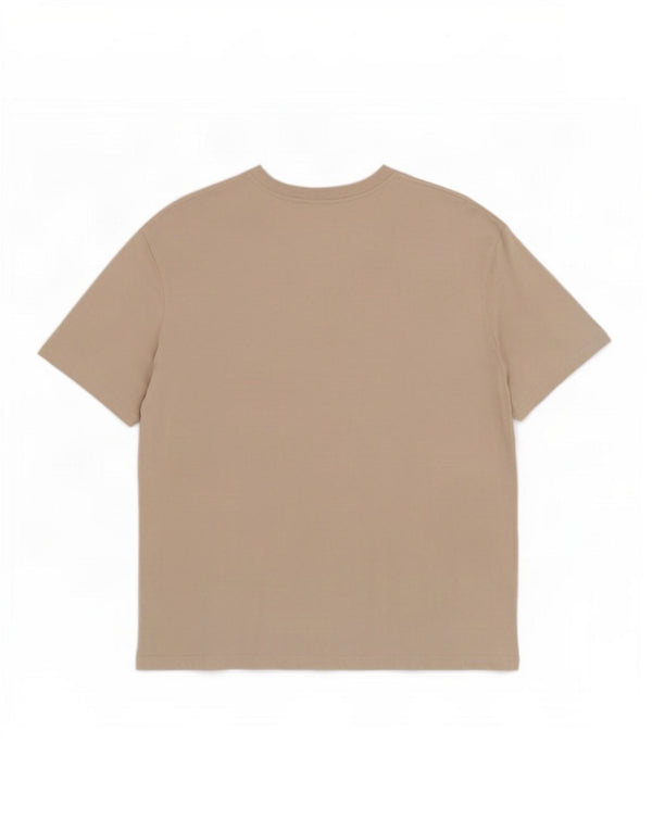 Jack & Jones Ανδρικό T-Shirt Top XL Beige βαμβακερό