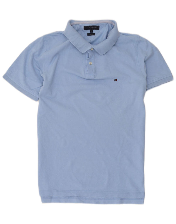 TOMMY HILFIGER Ανδρικό πουκάμισο Polo Slim Fit XL Μπλε βαμβακερό