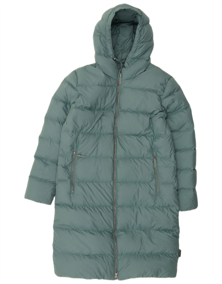 Jack Wolfskin Γυναικείο παλτό με κουκούλα μεγάλου μεγέθους padded UK 10/12 Μεσαίο πράσινο