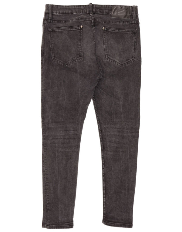 Zara Ανδρικό Skinny Jeans WU 46 XL W36 L29 Γκρι βαμβακερό