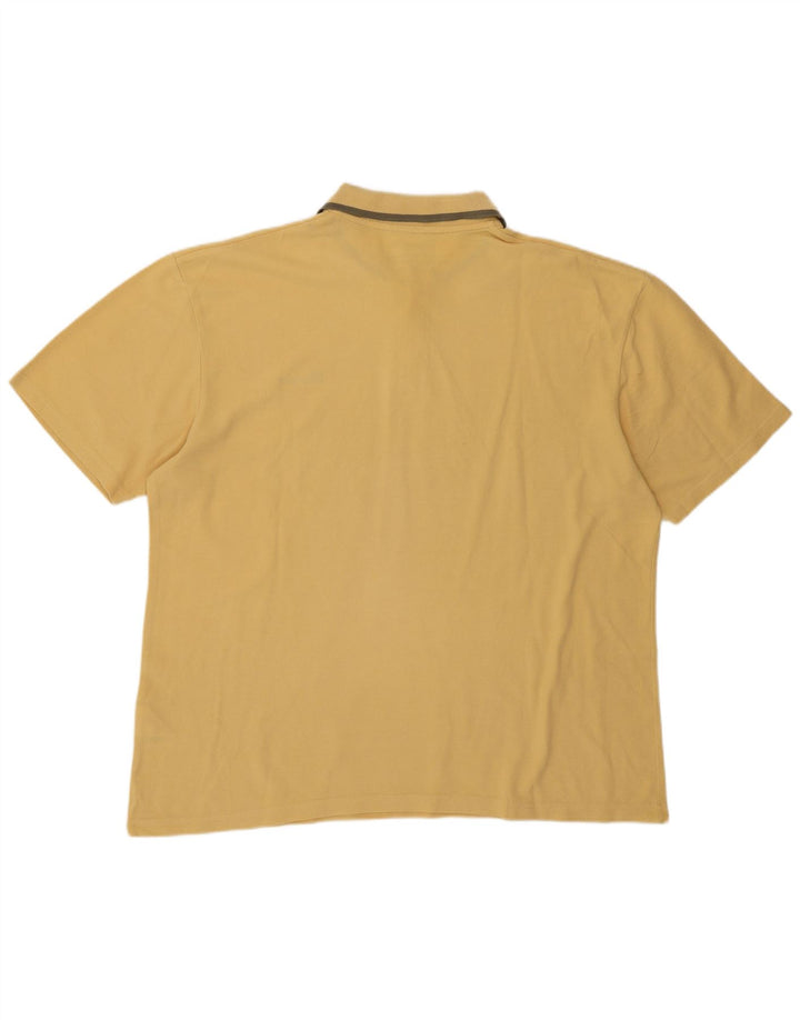 WRANGLER Mens Polo Shirt XL Yellow Cotton