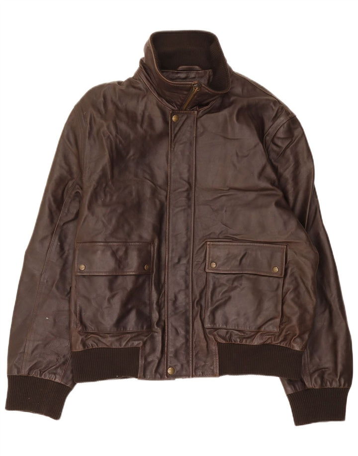 Dockers Ανδρικό Δερμάτινο Μπουφάν UK 40 Large Brown