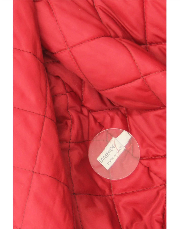 Ανδρικό Vintage Graphic Varsity Jacket UK 38 Medium Red Polyamide