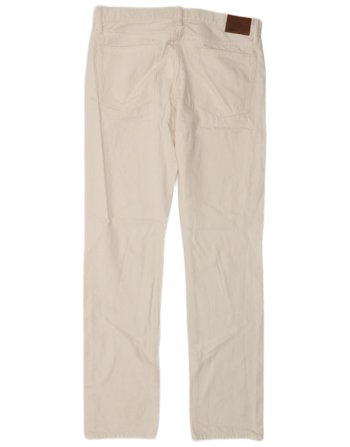 Ανδρικό τζιν Gap Slim W32 L34 Λευκό βαμβακερό
