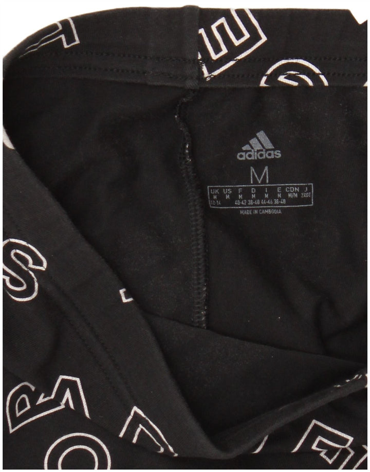 Γυναικεία γραφικά κολάν Adidas UK 12/14 Medium Black