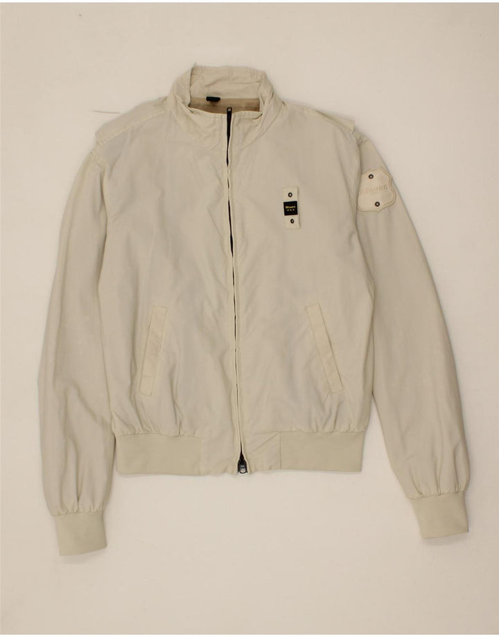 BLAUER Womens Bomber Jacket UK 18 XL Beige Nylon Vintage Blauer and Second-Hand Blauer from Messina Hembry 