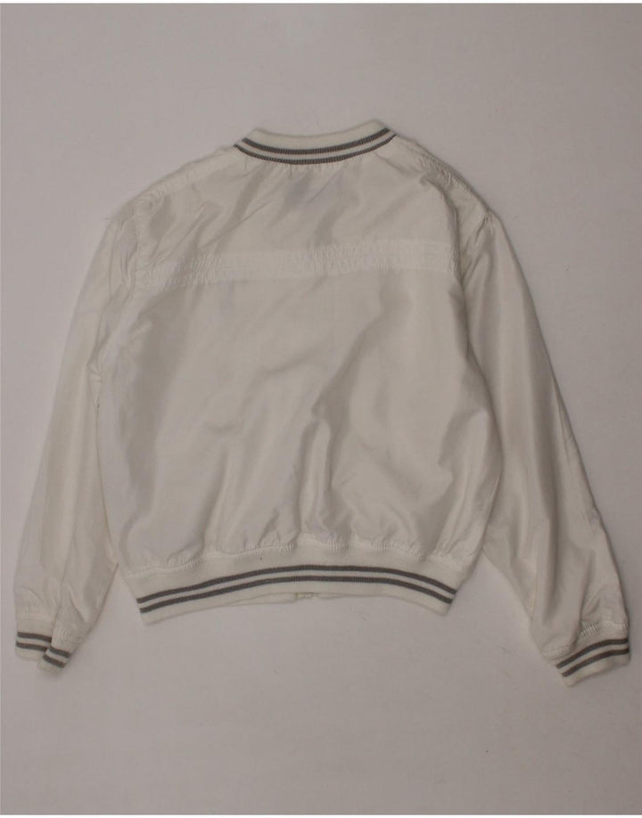 TRUSSARDI JUNIOR Boys Bomber Jacket 4-5 Years White Nylon Vintage Trussardi Junior and Second-Hand Trussardi Junior from Messina Hembry 