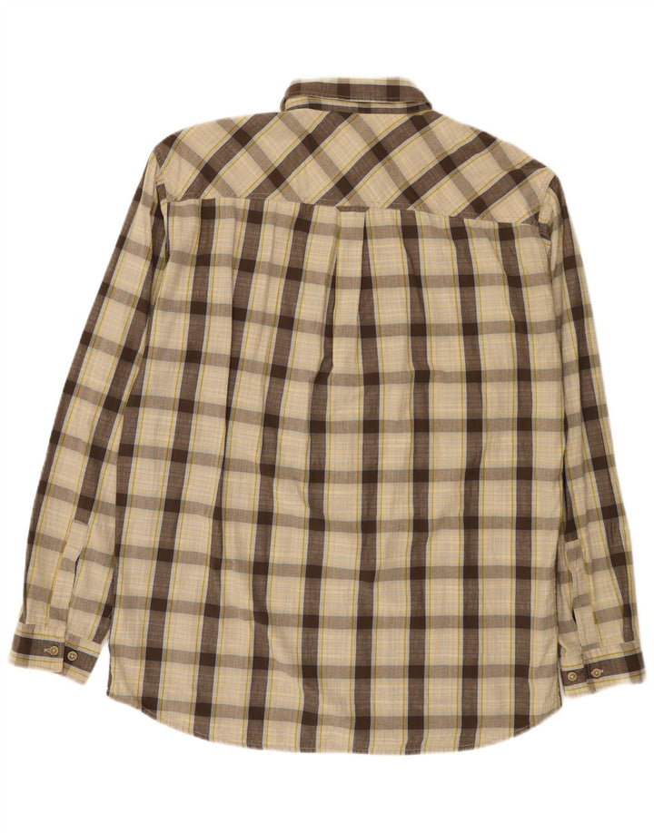 Ανδρικό πουκάμισο Marlboro Classics XL Beige Check Cotton