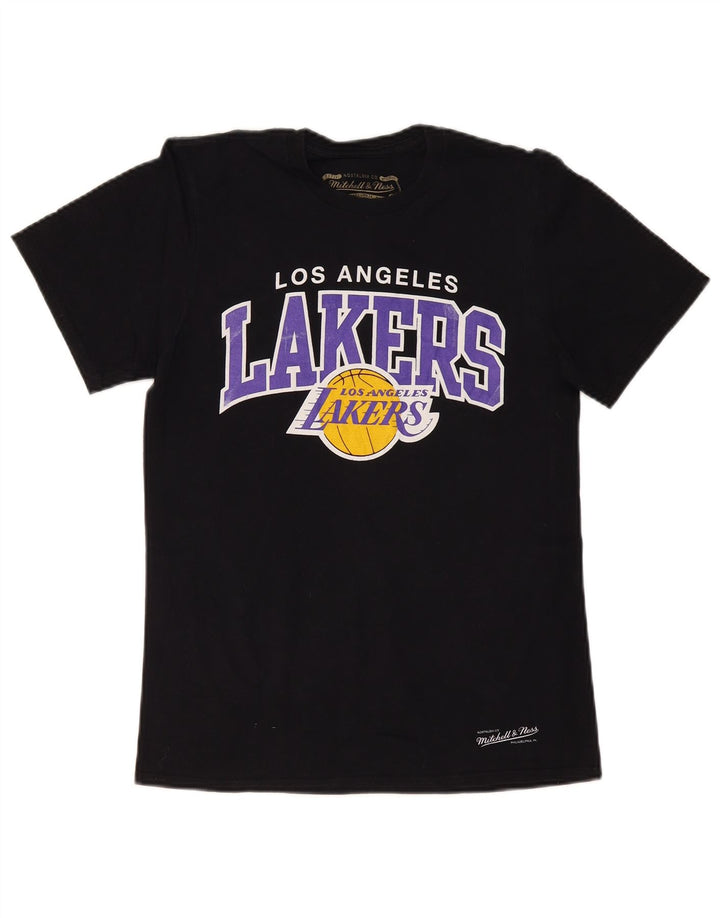 MITCHELL & NESS Ανδρικό γραφικό μπλουζάκι Los Angeles Lakers Top Small Black