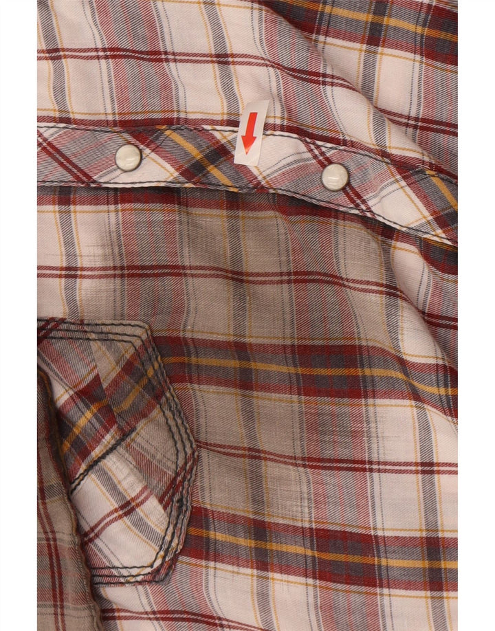 Ανδρικό καρό φανελένιο πουκάμισο BKE XL Βουργουνδό βαμβακερό