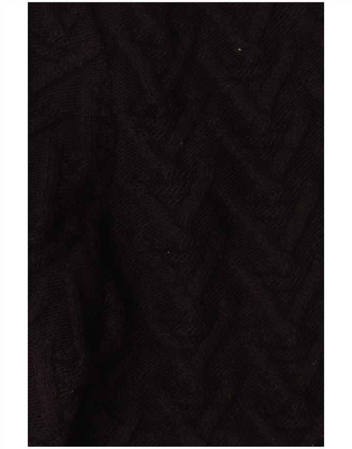Ανδρικό πουλόβερ Zara Crew Neck Jumper Μεγάλο Μαύρο Ακρυλικό