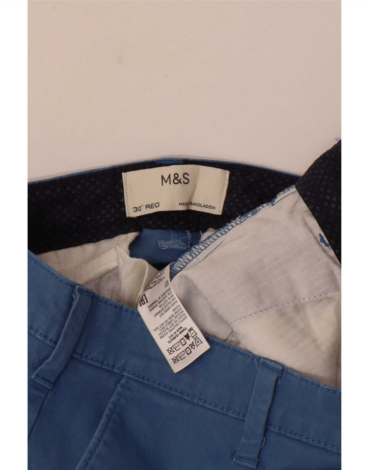 Ανδρικό σορτς Chino Marks & Spencer W30, μεσαίο μπλε βαμβακερό