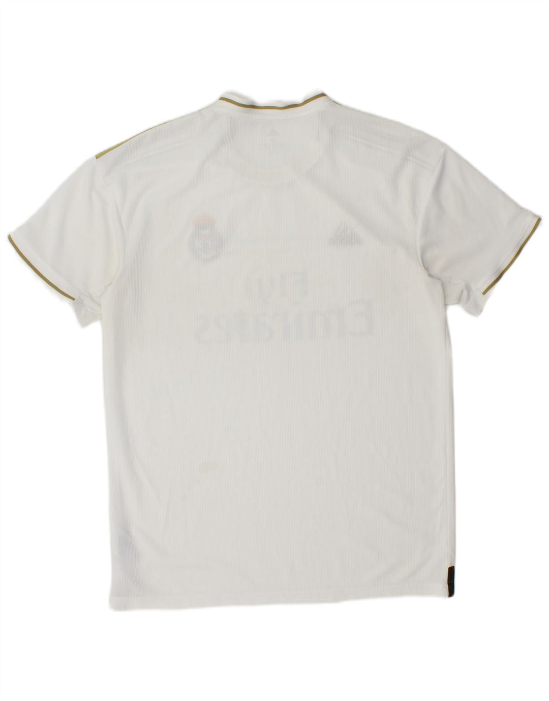 Ανδρικό γραφικό μπλουζάκι ADIDAS Real Madrid Top μεσαίο λευκό πολυεστέρας