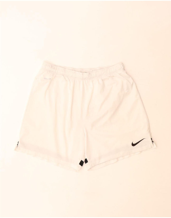 Ανδρικό αθλητικό σορτς Nike Dri Fit μεγάλο σε λευκό πολυεστέρα
