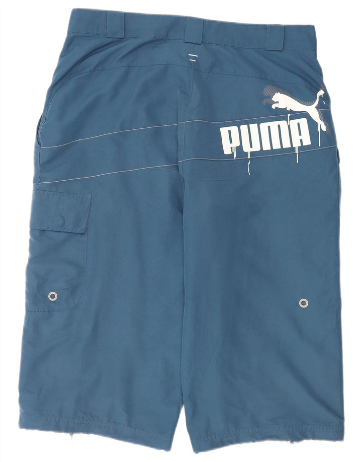 Ανδρικό σορτς Puma Graphic Cargo Medium W30 Μπλε