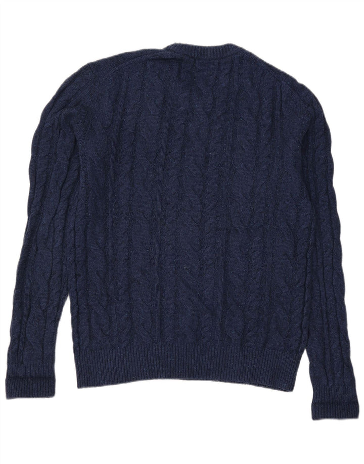 Ανδρικό πουλόβερ Gap Crew Neck Jumper Small Navy Blue Lambswool