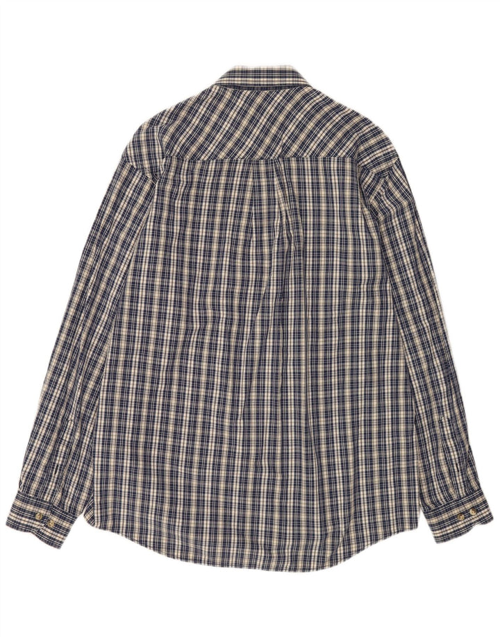Ανδρικό πουκάμισο Rifle Heritage Large Navy Blue Check Cotton
