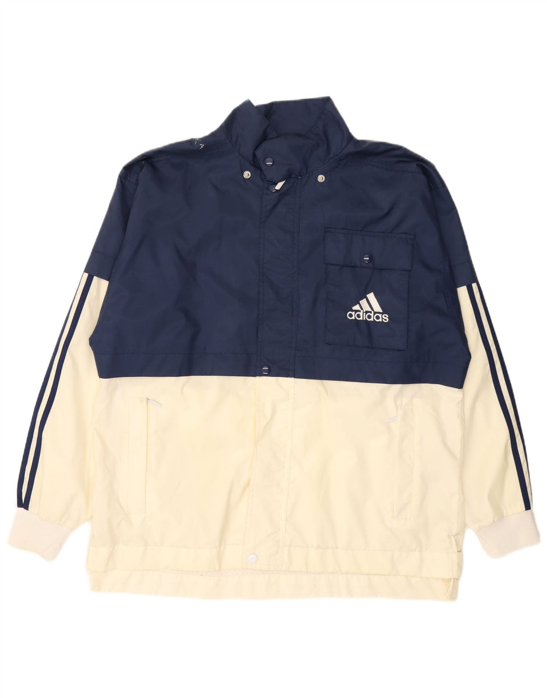 Ανδρικό μπουφάν ADIDAS Windbreaker UK 40/42 Medium Navy Blue Colorblock