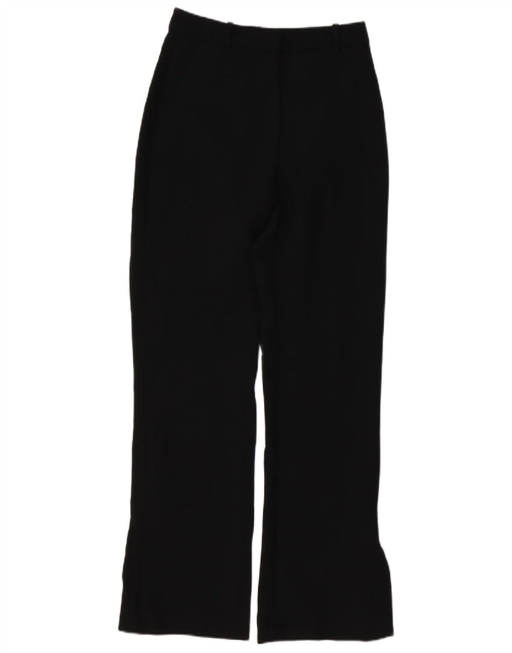 Zara Γυναικείο παντελόνι Chino Bootcut Μικρό W26 L31 Μαύρο πολυεστέρα