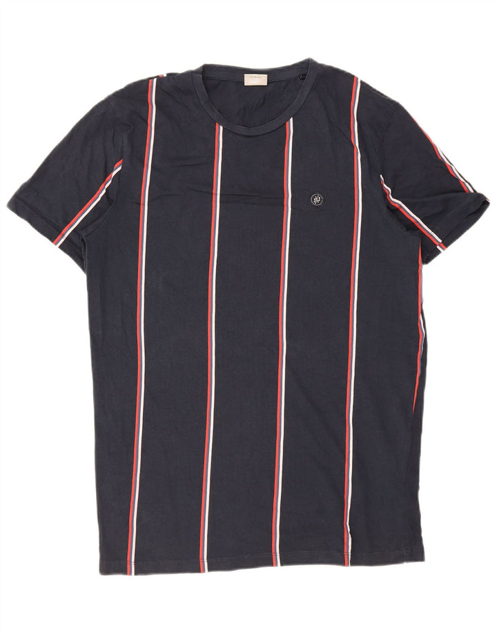 Jack & Jones Ανδρικό T-Shirt Top Βαμβακερό μεσαίο μπλε ναυτικό ριγέ