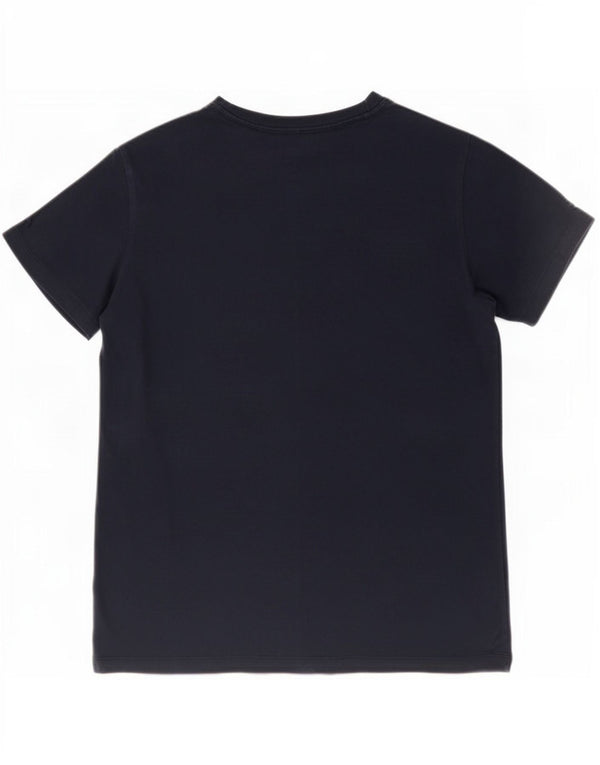 Champion Γυναικείο γραφικό T-Shirt Top UK 14 Μεσαίο μαύρο βαμβακερό