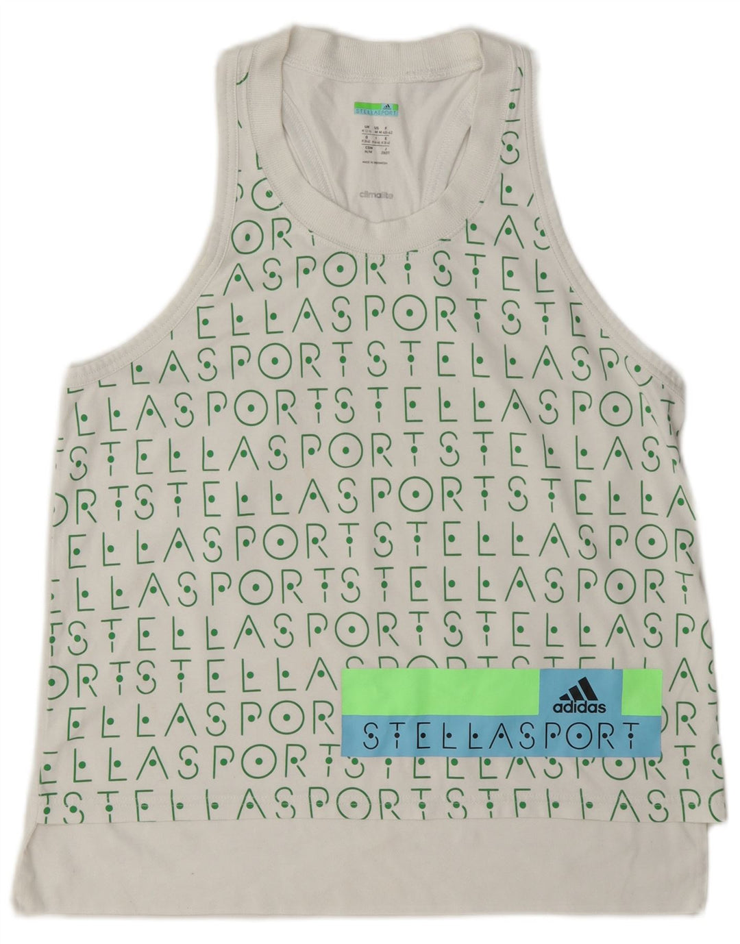 Γυναικείο Γραφικό Γιλέκο Adidas Stella Top UK 12/14 Medium White