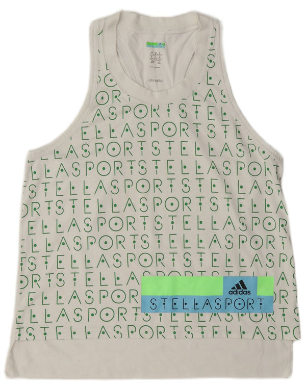 Γυναικείο Γραφικό Γιλέκο Adidas Stella Top UK 12/14 Medium White