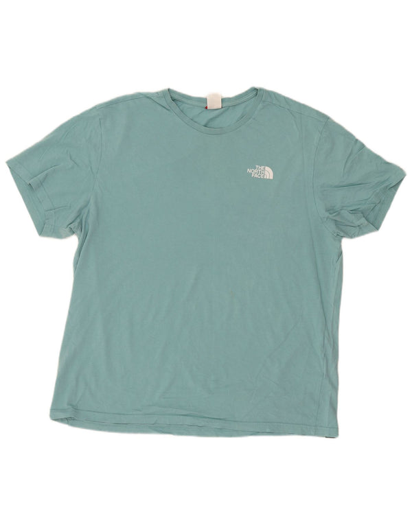 Ανδρικό γραφικό T-Shirt North Face Top XL Turquoise Cotton