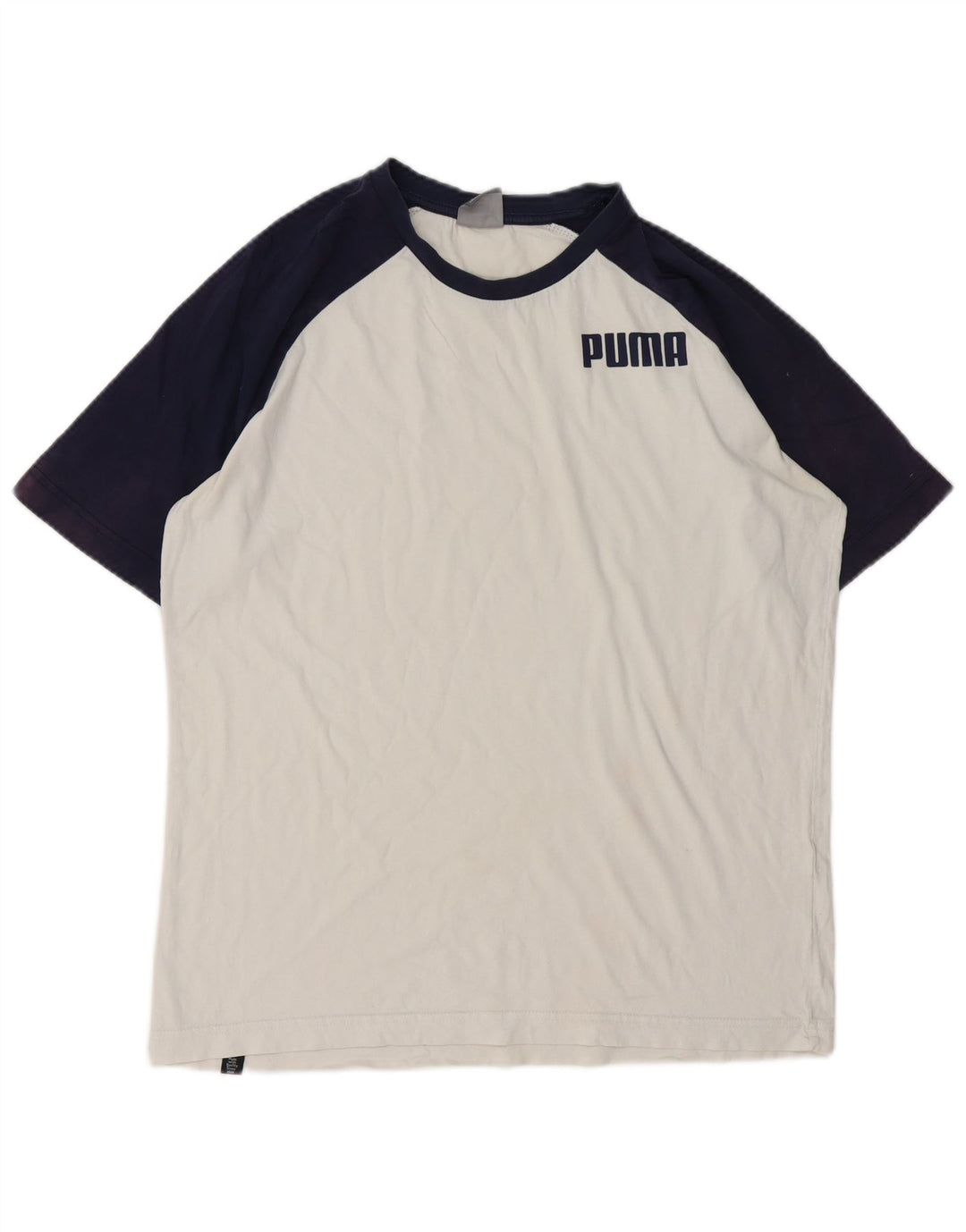 Ανδρικό T-Shirt Puma Top Small White Colourblock Βαμβακερό