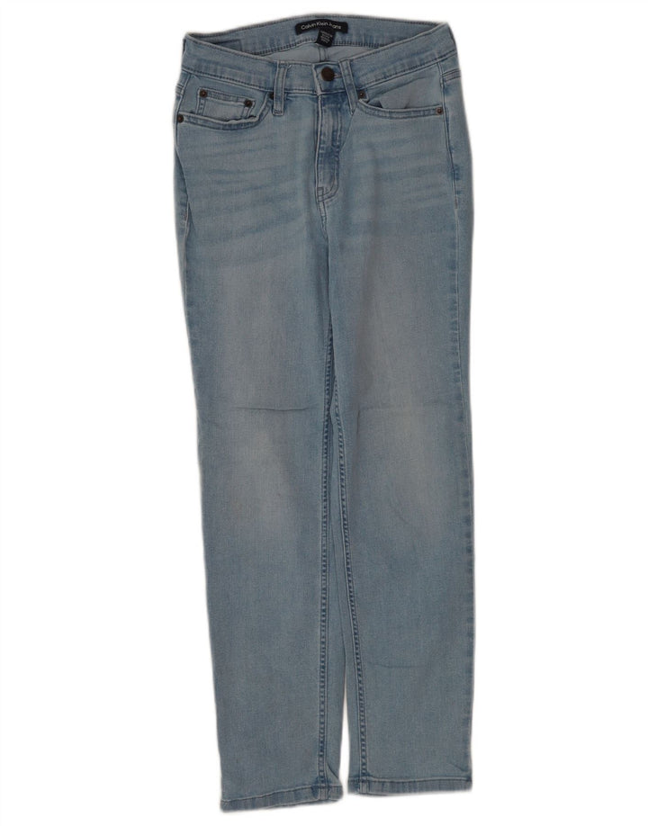 Γυναικείο τζιν ίσιο Calvin Klein W25 L25 Μπλε βαμβακερό
