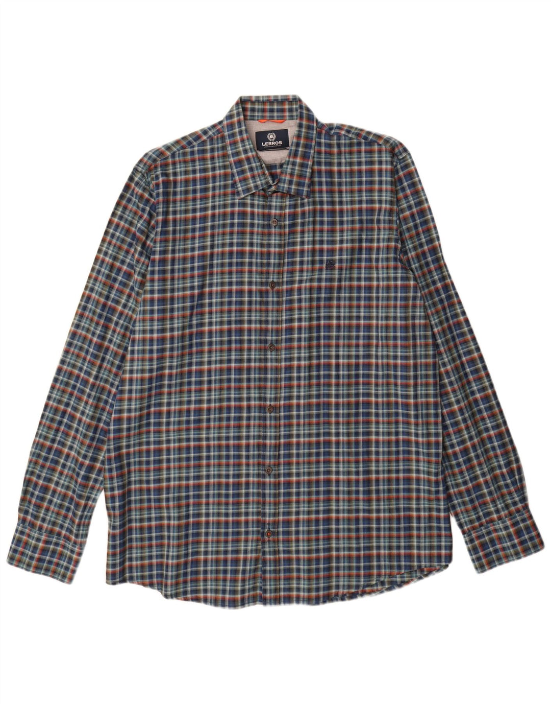 Ανδρικό Stretch πουκάμισο Lerros XL Navy Blue Check