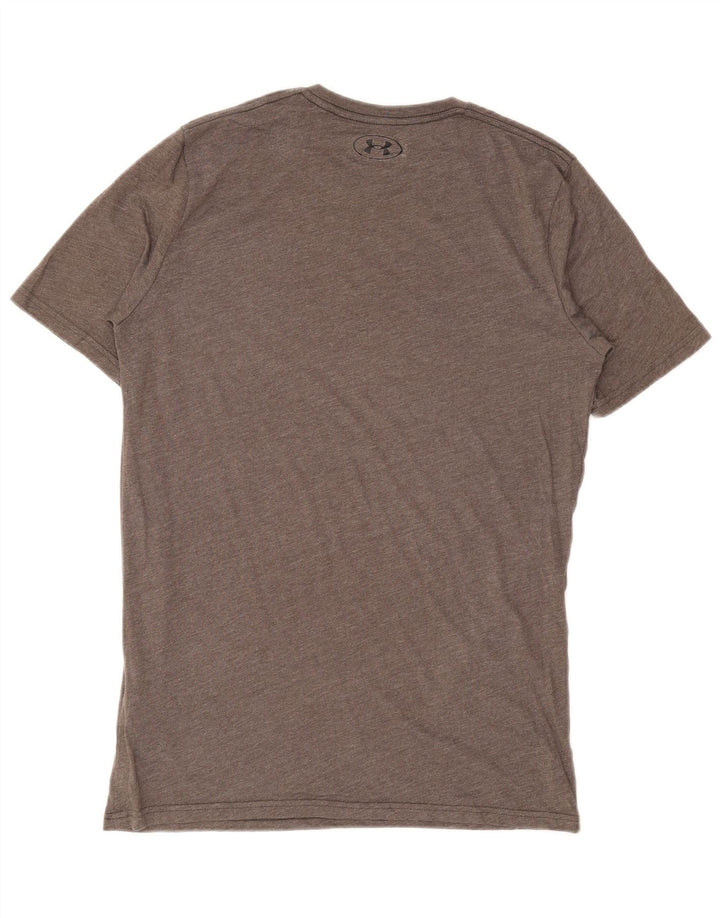 Under Armour Ανδρικό γραφικό T-Shirt Top Μικρό γκρι βαμβακερό