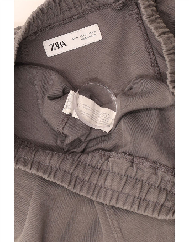 Ανδρικό αθλητικό σορτς Zara, μεσαίο γκρι βαμβακερό