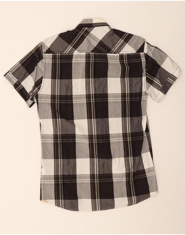Jack & Jones Ανδρικό κοντομάνικο πουκάμισο, μεσαίο μαύρο βαμβακερό