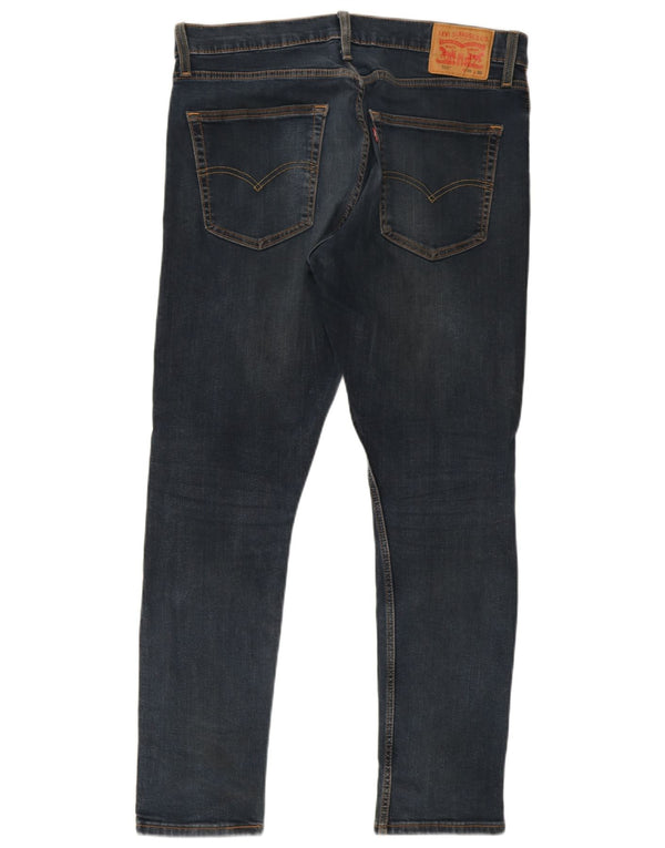Levi's Mens 512 Slim Tapered Jeans W36 L32 Navy Blue Cotton