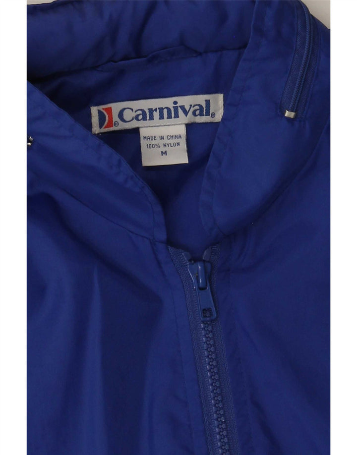 Vintage Ανδρικό Bomber Jacket UK 38 Medium Blue Nylon