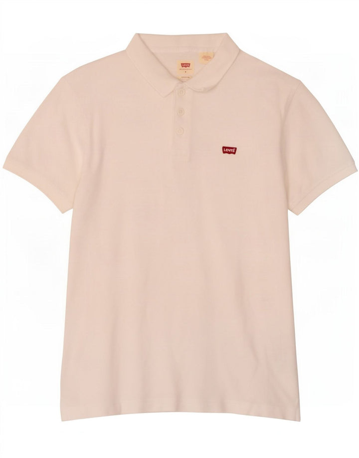 Ανδρικό πουκάμισο Levi's Standard Polo Μικρό λευκό βαμβακερό