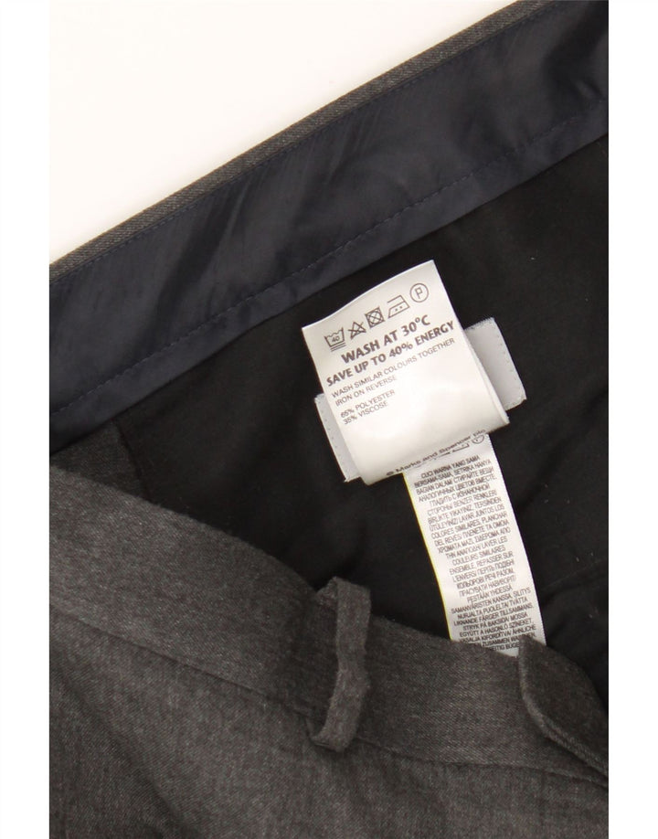 Marks & Spencer Ανδρικό παντελόνι Chino Slim Fit W38 L31 Grey Polyester