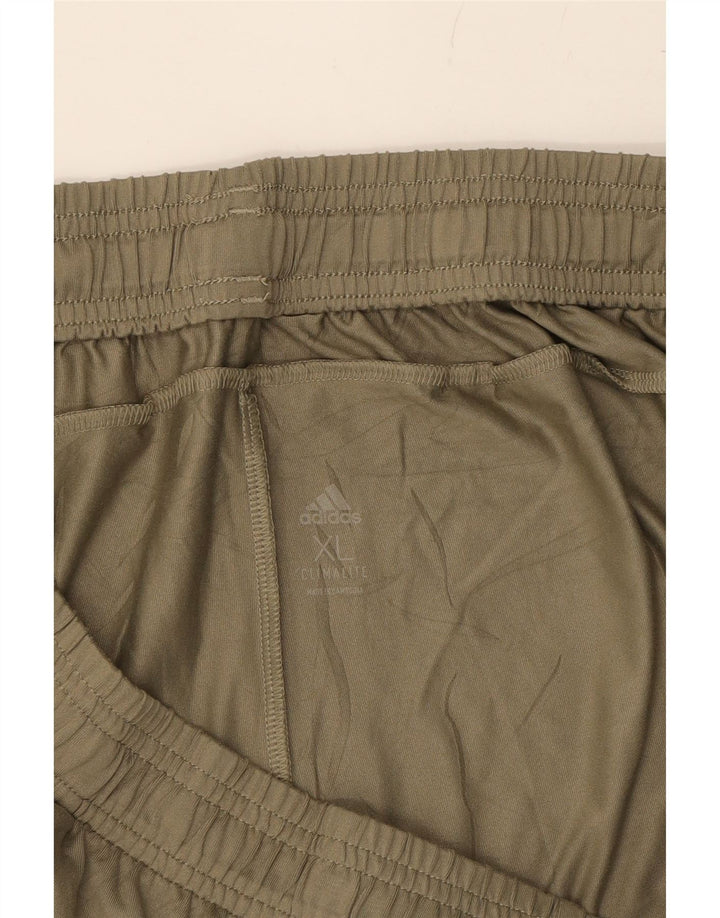 ADIDAS Mens Climalite Sport Shorts XL  Khaki Polyester Vintage Adidas and Second-Hand Adidas from Messina Hembry 